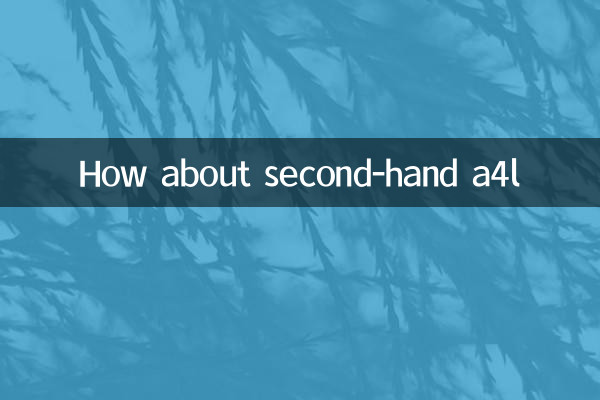 Que diriez-vous d'un A4L d'occasion
