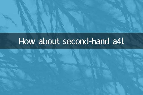 Que diriez-vous d'un A4L d'occasion