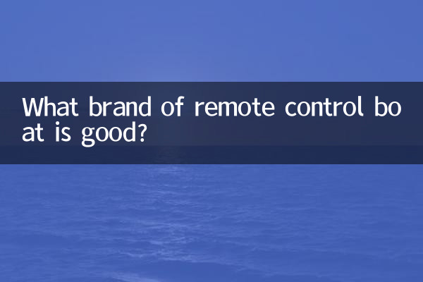 리모콘 보트 어떤 브랜드가 좋은가요?