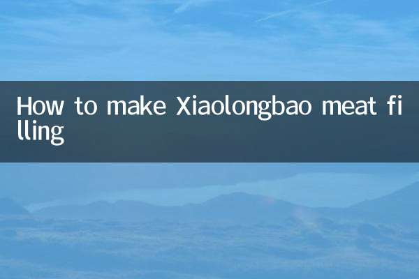 Cómo hacer relleno de carne Xiaolongbao