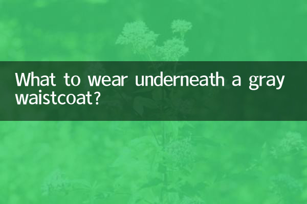 একটি ধূসর waistcoat নীচে কি পরেন?