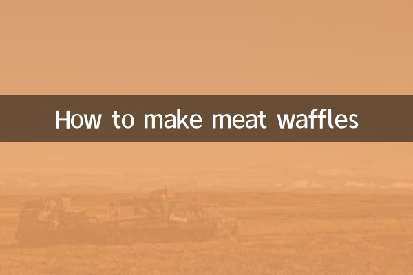 Como fazer waffles de carne