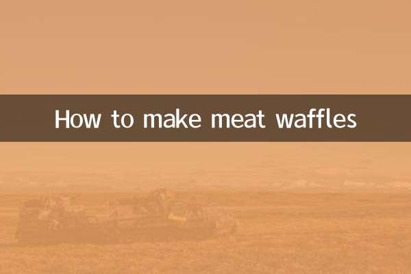 Como fazer waffles de carne