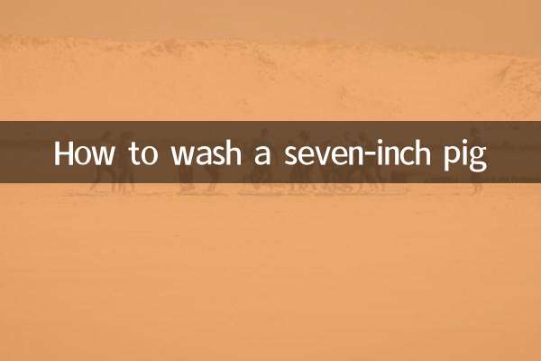Wie man ein 7-Zoll-Schwein wäscht