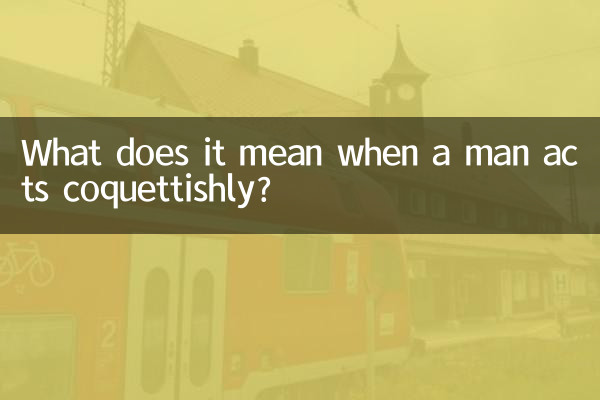 What does it mean when a man acts coquettishly?