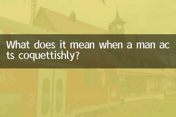 O que significa quando um homem age de maneira coquete?