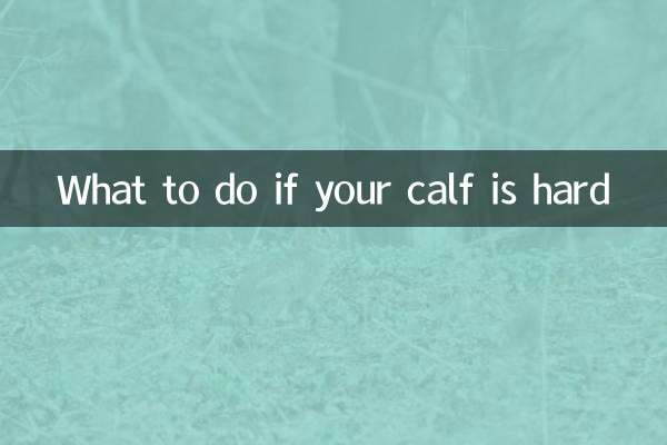 Cosa fare se il tuo polpaccio è duro