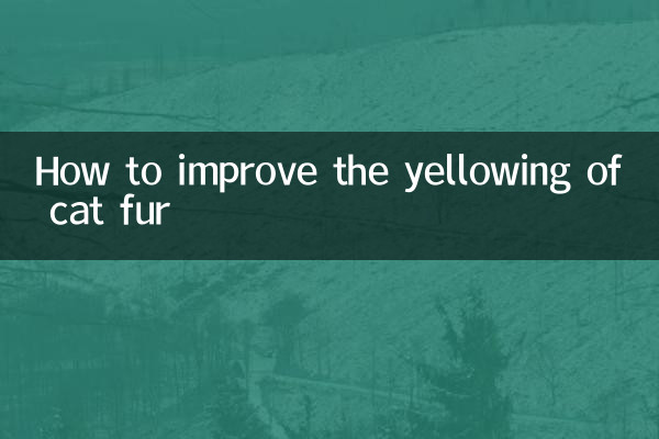 猫の毛の黄ばみを改善する方法