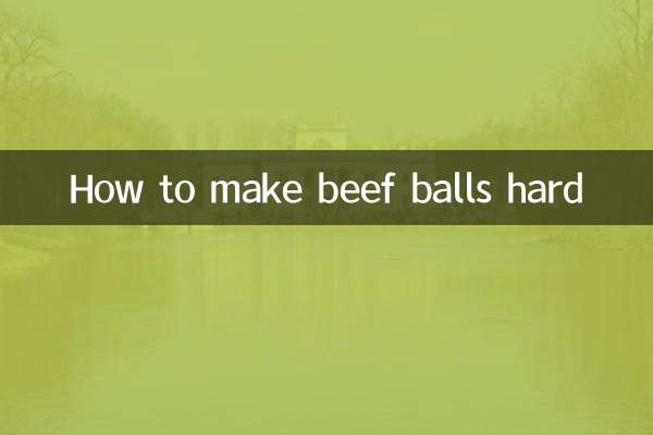 Wie man Rindfleischbällchen hart macht