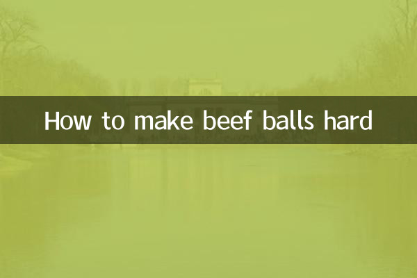 Wie man Rindfleischbällchen hart macht