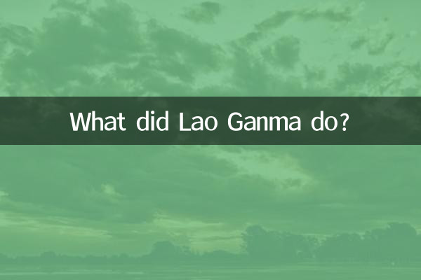 라오 간마는 무엇을 했나요?