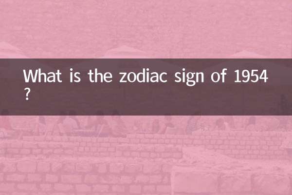 Quel est le signe du zodiaque de 1954 ?