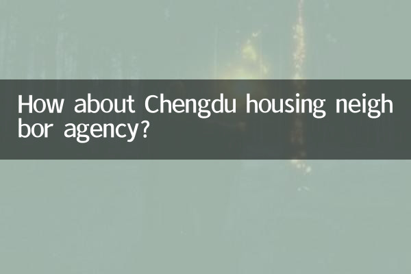 آژانس همسایه مسکن چنگدو چطور؟
