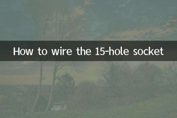 Cómo cablear el enchufe de 15 orificios