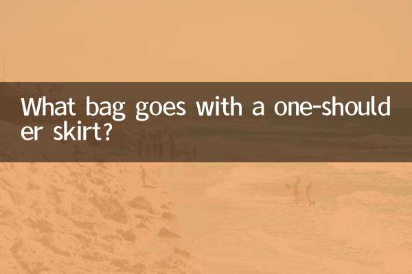 ワンショルダースカートに合うバッグは？