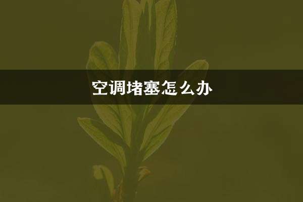 Cosa fare se il condizionatore è bloccato