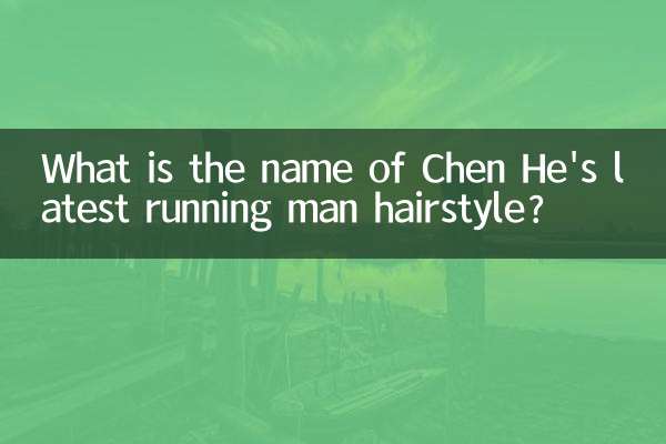 چن کا نام کیا ہے وہ تازہ ترین چلانے والا مین ہیئر اسٹائل ہے؟