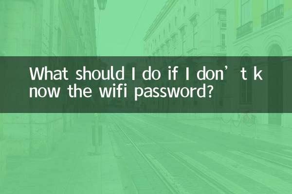 Was soll ich tun, wenn ich das WLAN-Passwort nicht kenne?