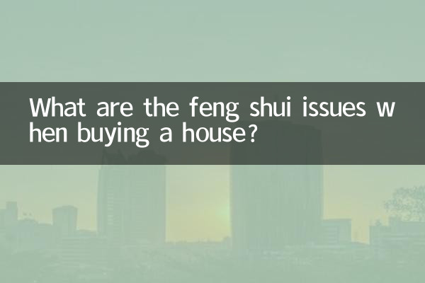 買房子有什麼風水問題