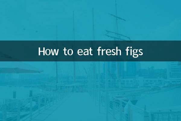 Wie man frische Feigen isst
