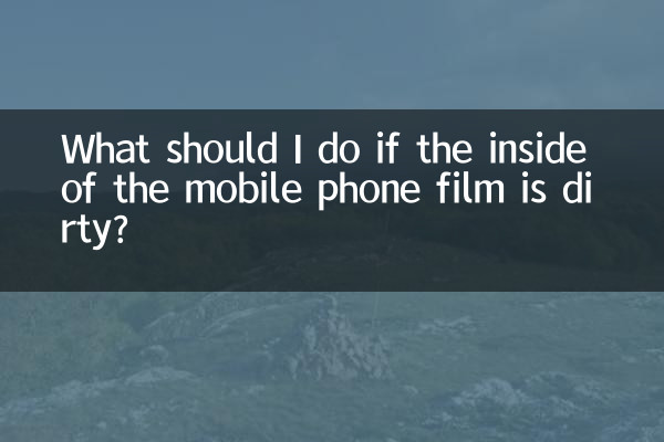 মোবাইল ফোনের ফিল্মের ভেতরটা নোংরা হলে আমার কী করা উচিত?