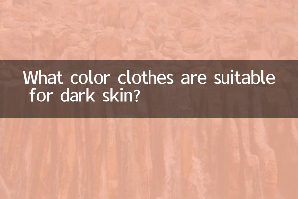 ¿Qué color de ropa es adecuado para pieles oscuras?