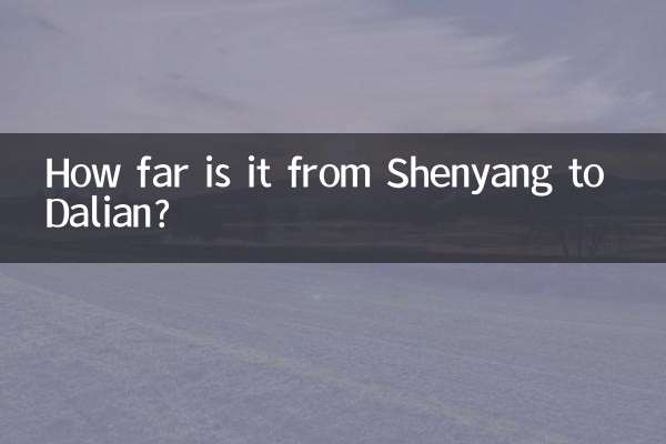 Quelle distance y a-t-il entre Shenyang et Dalian ?