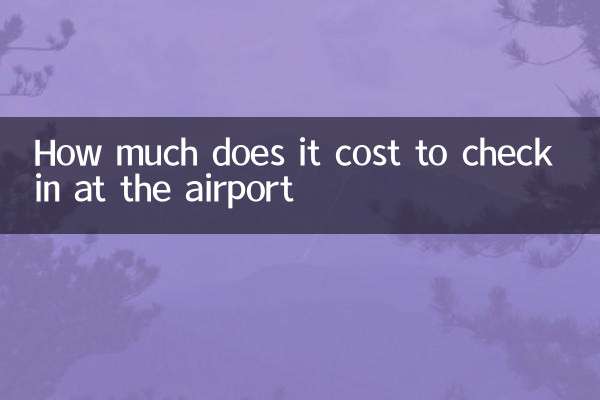 Wie viel kostet es, am Flughafen einzuchecken?