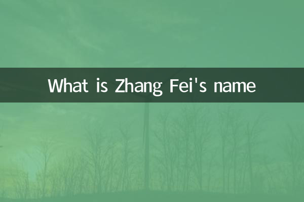What is Zhang Fei's name