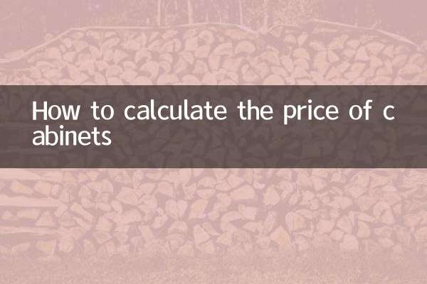 کابینہ کی قیمت کا حساب کیسے لگائیں