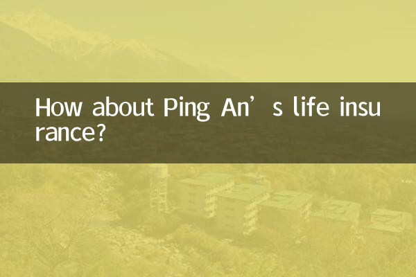 How about Ping An’s life insurance?