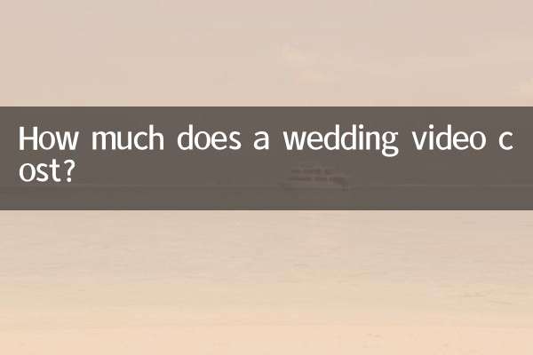 Quanto costa un video di matrimonio?