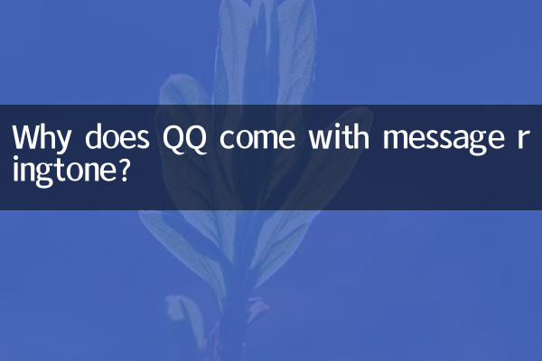 বার্তা রিংটোনের সাথে QQ কেন আসে?