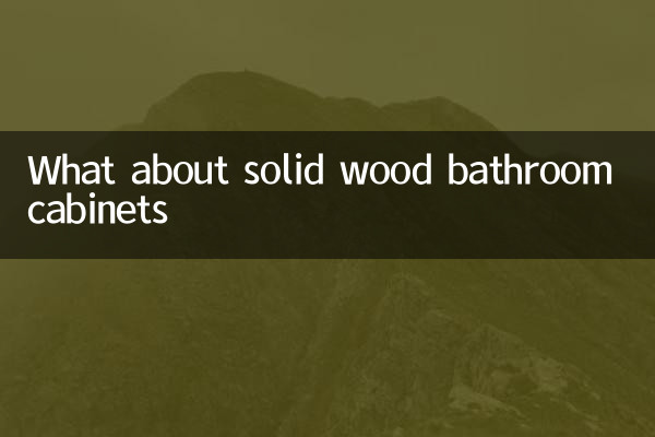 কঠিন কাঠের বাথরুম ক্যাবিনেট সম্পর্কে কি?