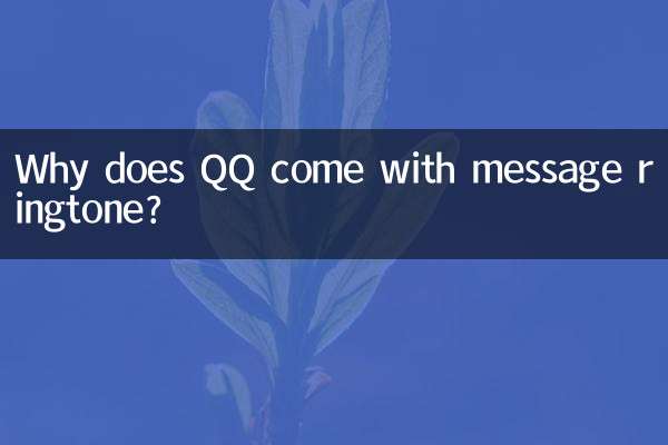 Perché QQ viene fornito con la suoneria dei messaggi?