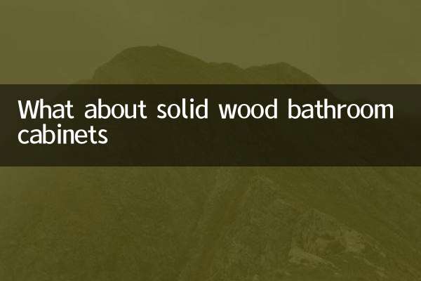 কঠিন কাঠের বাথরুম ক্যাবিনেট সম্পর্কে কি?