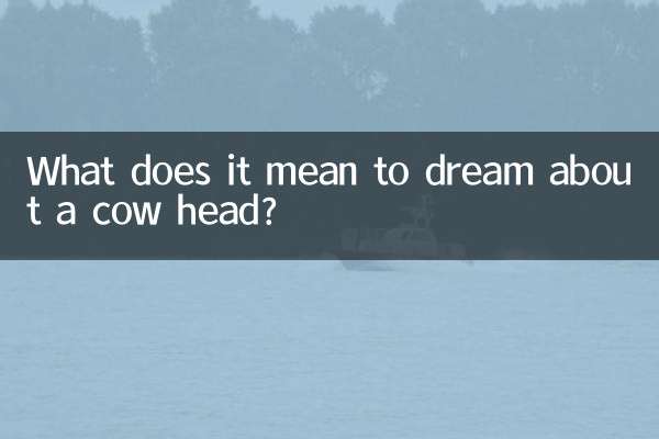 What does it mean to dream about a cow head?
