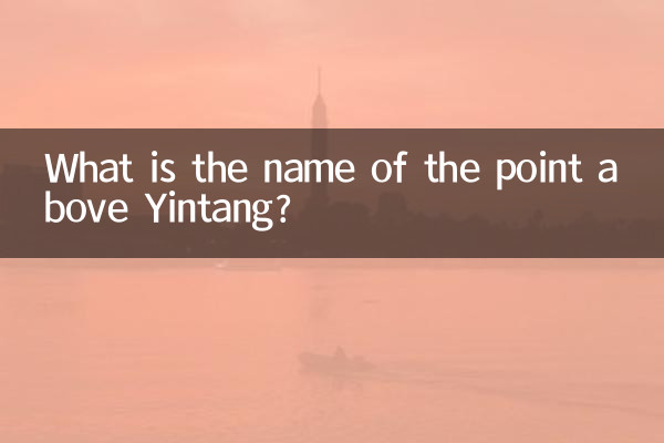 Yintang 위의 지점 이름은 무엇입니까?