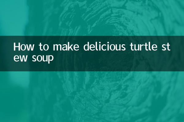 How to make delicious turtle stew soup