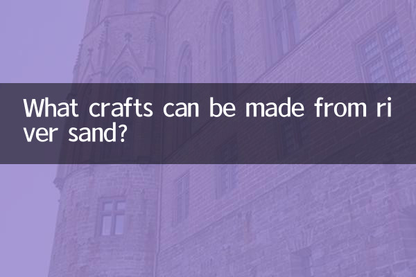 What crafts can be made from river sand?