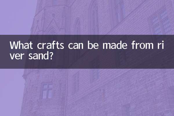 What crafts can be made from river sand?