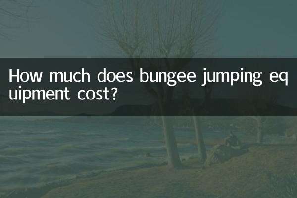 Combien coûte le matériel de saut à l'élastique ?