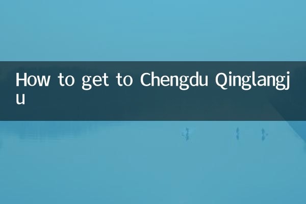 चेंग्दू क़िंग्लांगजू कैसे जाएं