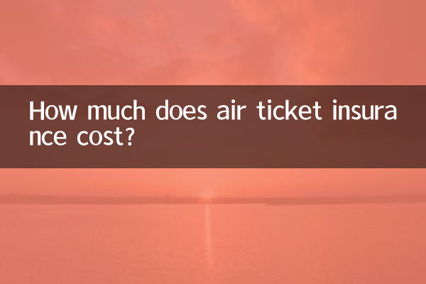 हवाई टिकट बीमा की लागत कितनी है?