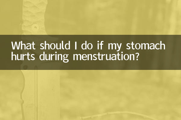Cosa devo fare se mi fa male lo stomaco durante le mestruazioni?