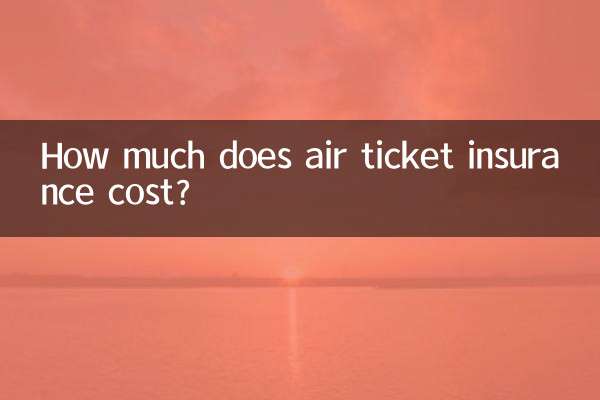 हवाई टिकट बीमा की लागत कितनी है?