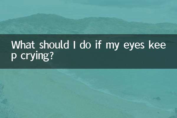 Was soll ich tun, wenn meine Augen ständig weinen?