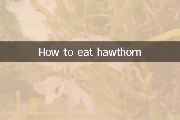 산사나무를 먹는 방법