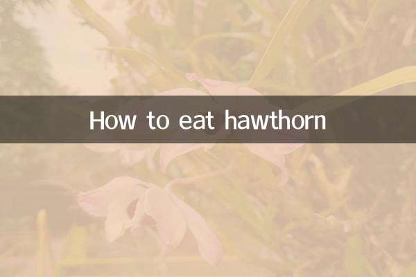 산사나무를 먹는 방법