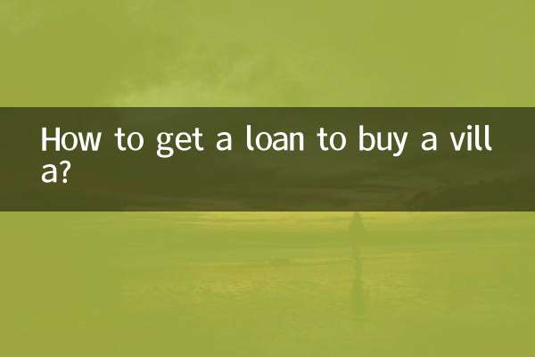 Wie bekomme ich einen Kredit für den Kauf einer Villa?